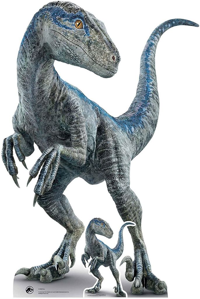Jurassic World - Mother Blue Raptor - Pappaufsteller Standy Produktbild 