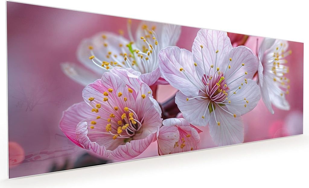 Küchenrückwand Spritzschutz Glas mit Motiv Kirschblüten 40 x 40 cm