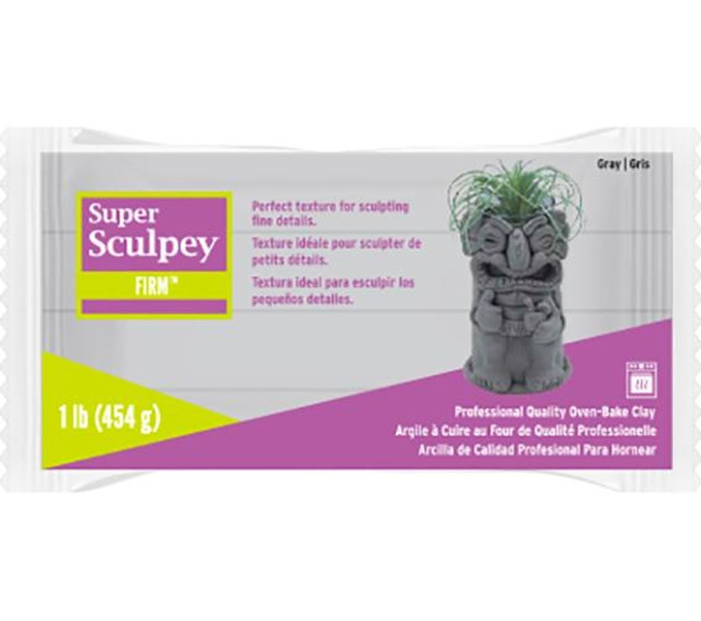 Sculpey Super Firm grau - 1 Stück