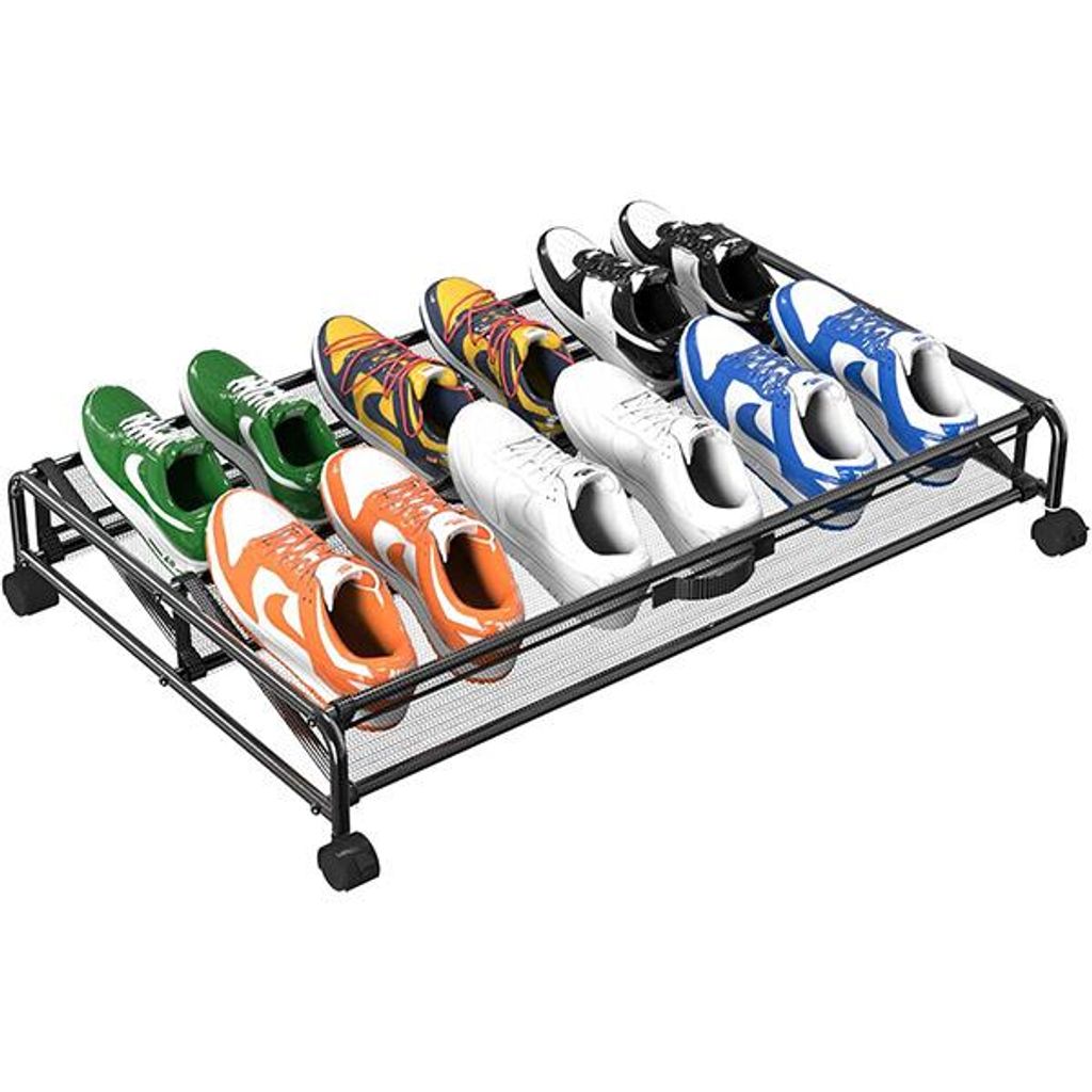 Metalowy pojemnik na buty pod łóżko, 6 par, 68 x 75 x 16 Zdjęcie produktu 