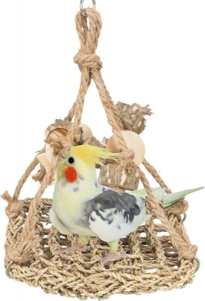 Altalena Naturale in Erba Marina per Ninfe e Pappagallini | Shop Online