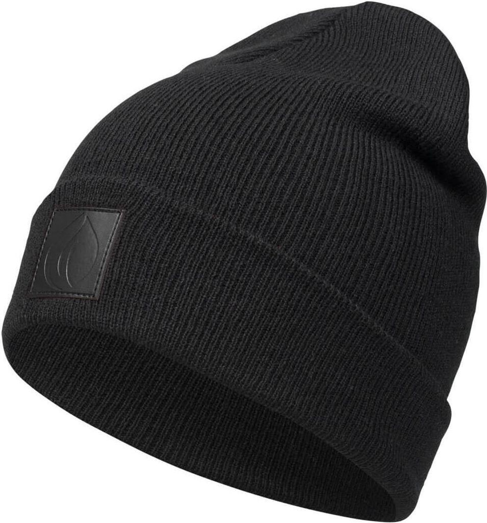 Occulto Leatherpatch Winter Mütze Beanie (Black Label) Black