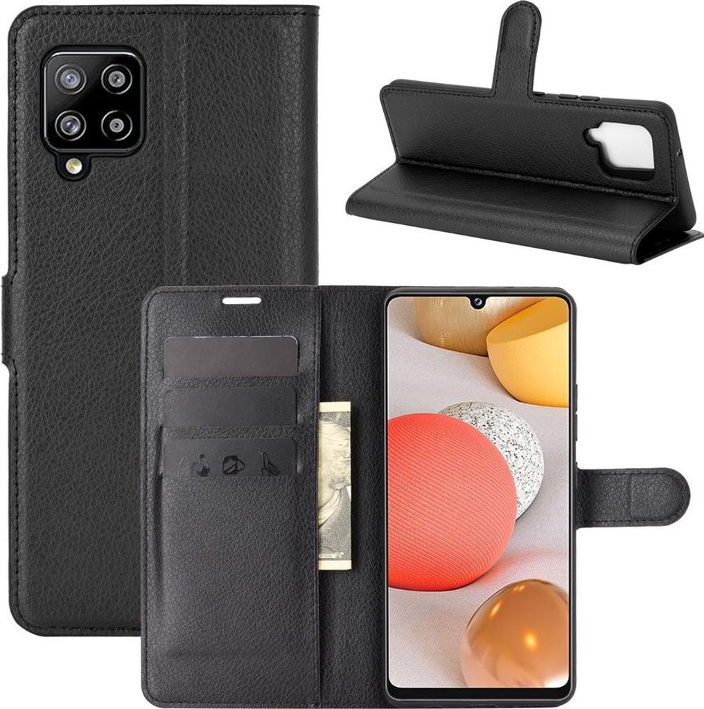 Samsung Galaxy A42 Hülle - Coverup Klapphülle - Schwarz