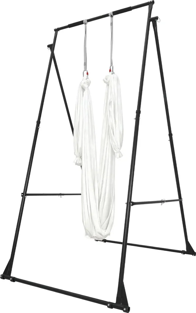 Support Yoga sans Fixation Plafond, Structure Stable 200kg avec Hamac 6m