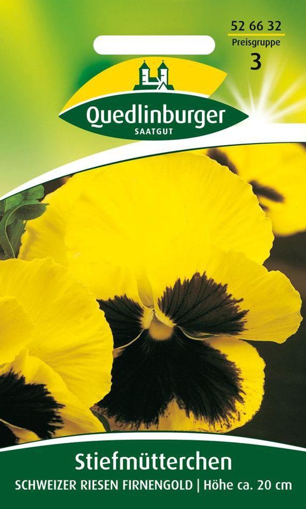 Stiefmütterchen Schweizer Riesen Firnengold | Produktbild 