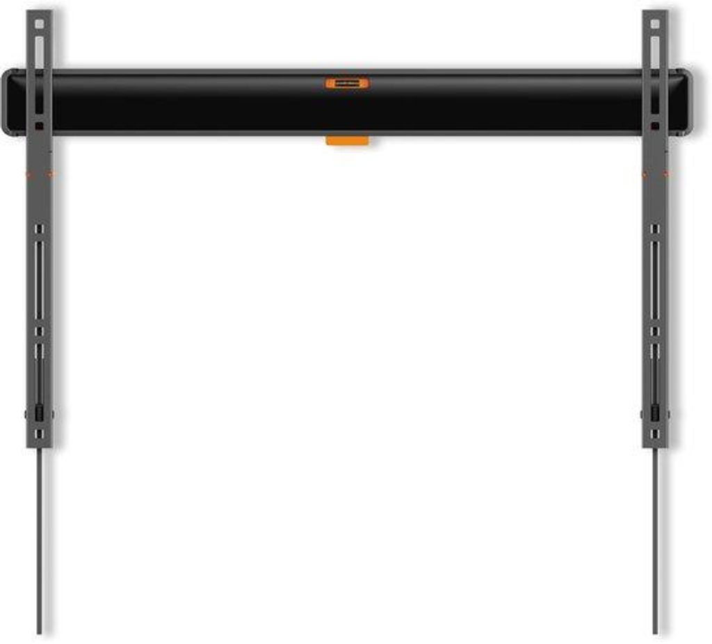 VESA-Montage für 40-100 Zoll Fernseher, mit ClickLoc-Sicherheit, Ultraplat, Tragfähigkeit bis 75 kg, für 100x100 bis 600x400 mm