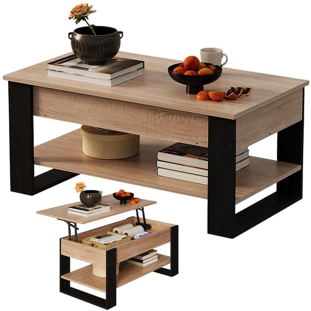 Ława stolik drewniany kawowy loft rozkładany podnoszony Zdjęcie produktu 
