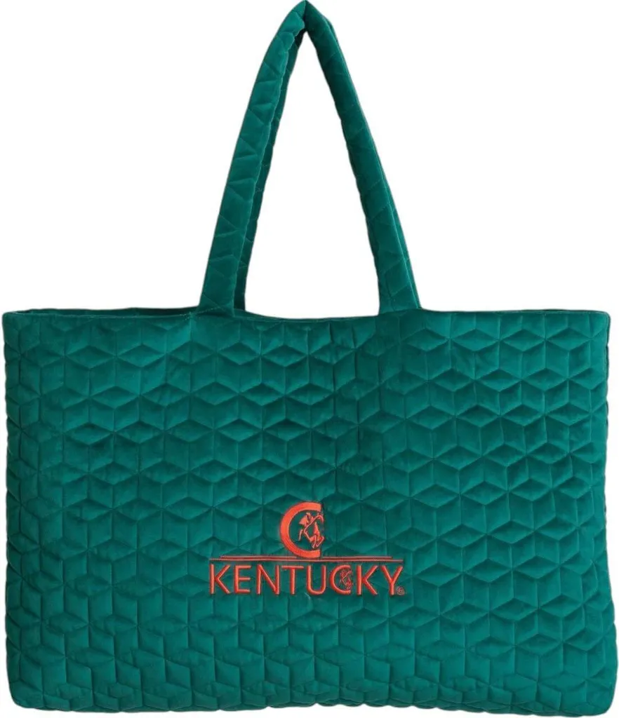Sac d'équipement équitation en velours Kentucky Emerald ajustable