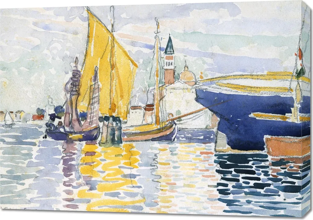 Tableau Venise La Giudecca par Henri-Edmond Cross - Reproduction 100x70