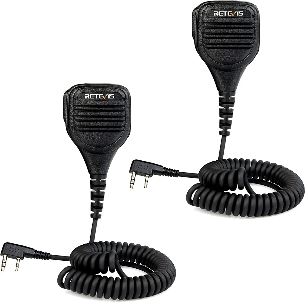 Microfono Esterno Retevis 2 Pin per Walkie Talkie RT24 RT27 RT618 - 1