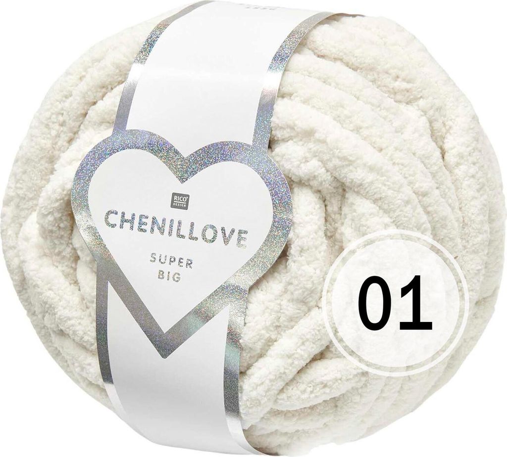 Rico Chenillove Super Big (300g/36m) 01 creme Produktbild 