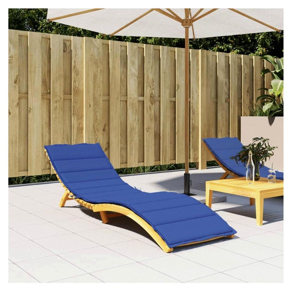 Liegenauflage Königsblau 200x60x3 cm Oxford-Gewebe