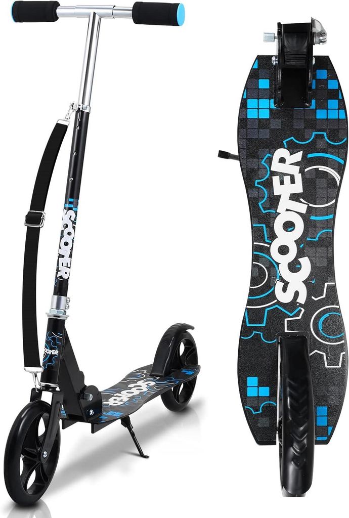 Kinderroller, Tretroller, Cityroller, Kickscooter, Kinderscooter, Klappbar Scooter, Höhenverstellbar, bis 100 kg