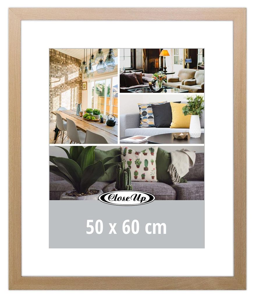 Rám na plagáty 50 x 60 cm svetlý buk Obrázok produktu 