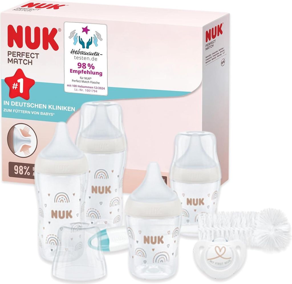 NUK Perfect Match Start Set – Regenbogen Design (AMZ)