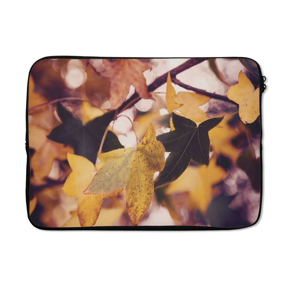 MuchoWow Laptop Hülle 13 Zoll Blätter - Ahorn - Herbst - Jahreszeiten Laptoptasche - Laptophülle - Sleeve - Rundumschutz