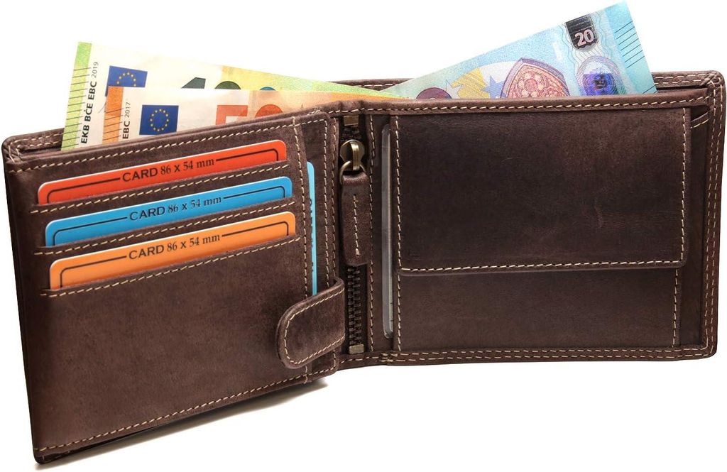 Lederportemonnee für Herren mit RFID-Schutz und Produktbild 