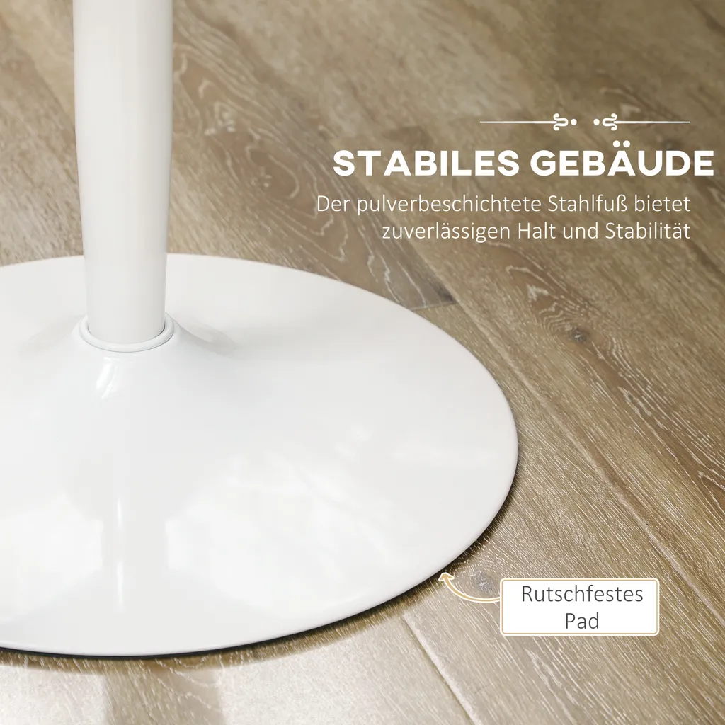 Petite table à manger pour studio et appartement avec base antidérapante