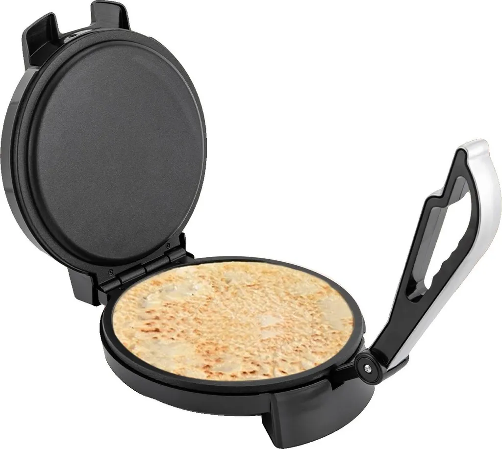 Macchina per Tortilla 1200W | Temperatura 260°C | Acciaio Inox