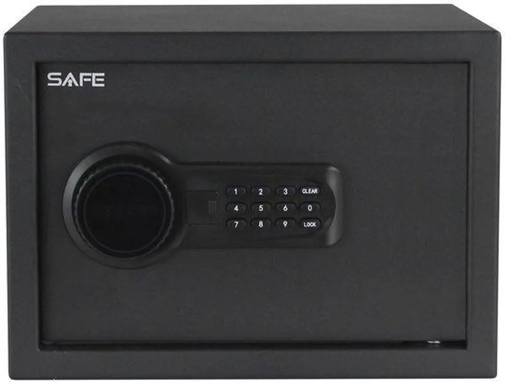 Petit coffre-fort blindé à encastrer noir en acier haute sécurité 45L