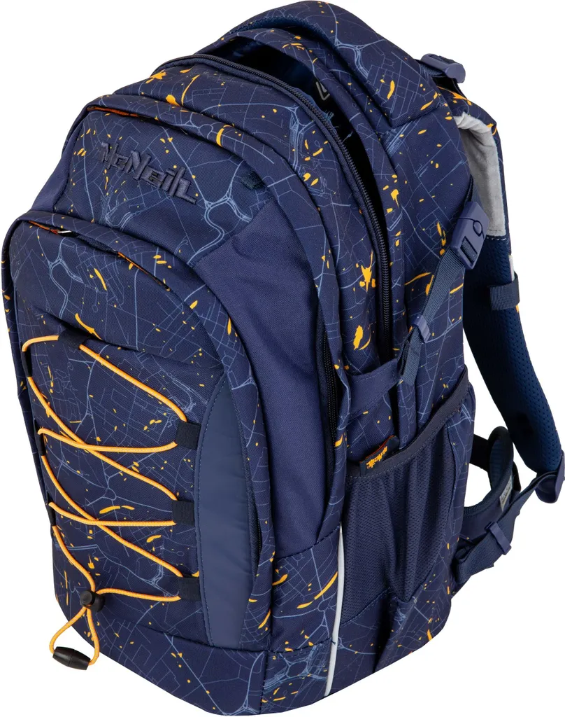 McNeill sac d'école Luca School Backpack Splash bleu marine ergonomique - 4