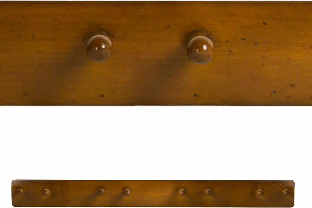 Étagère Murale Porte-Pagaies en Acajou - Support de Rangement Bateau
