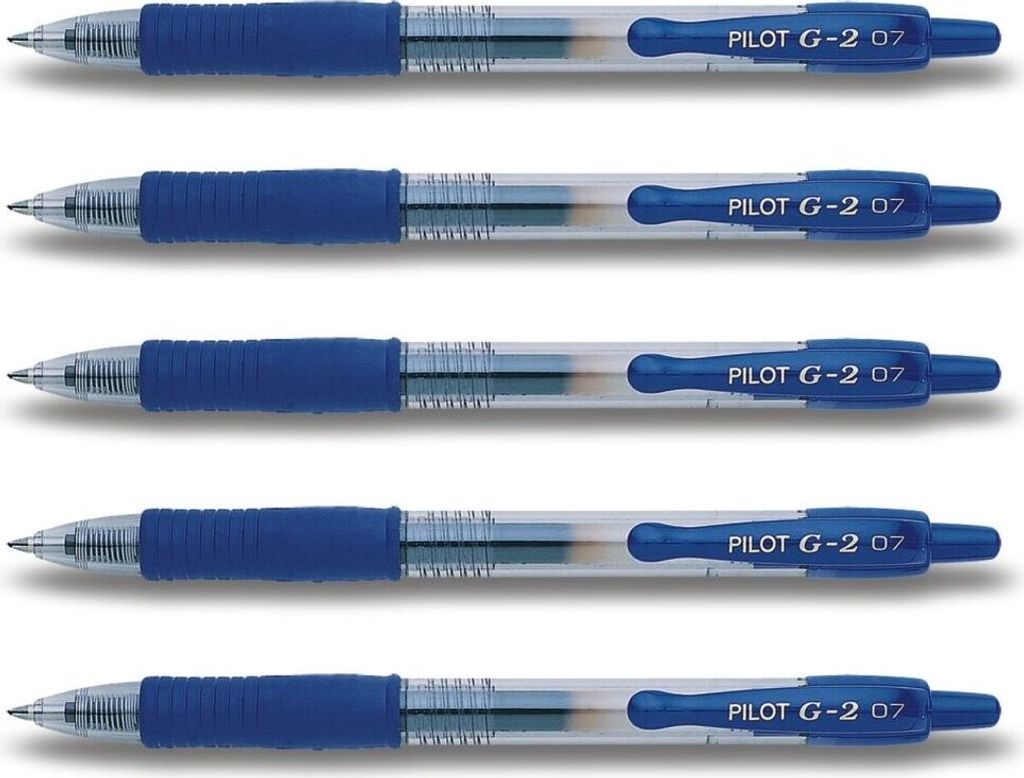 Pilot G2-07 Gelschreiber 5er Set blau Produktbild 