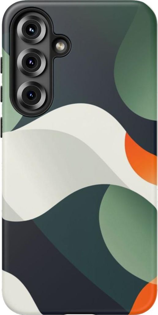 Abstrakte organische Formen – Handyhülle mit mattem Design Kompatibel mit Galaxy S25 Plus