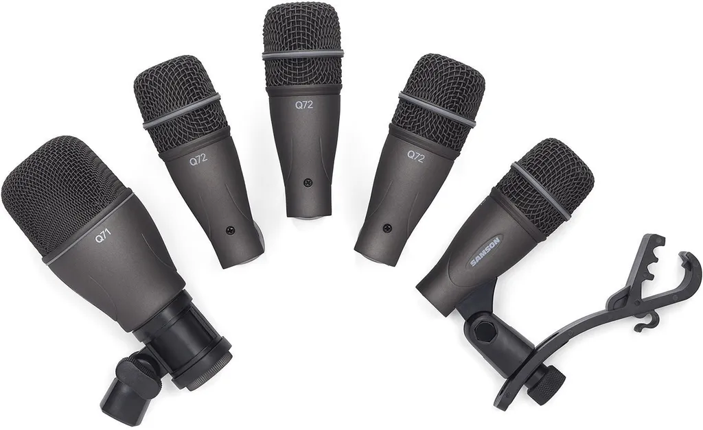 Samson DK705 Pack de micros batterie avec pinces et étui de protection