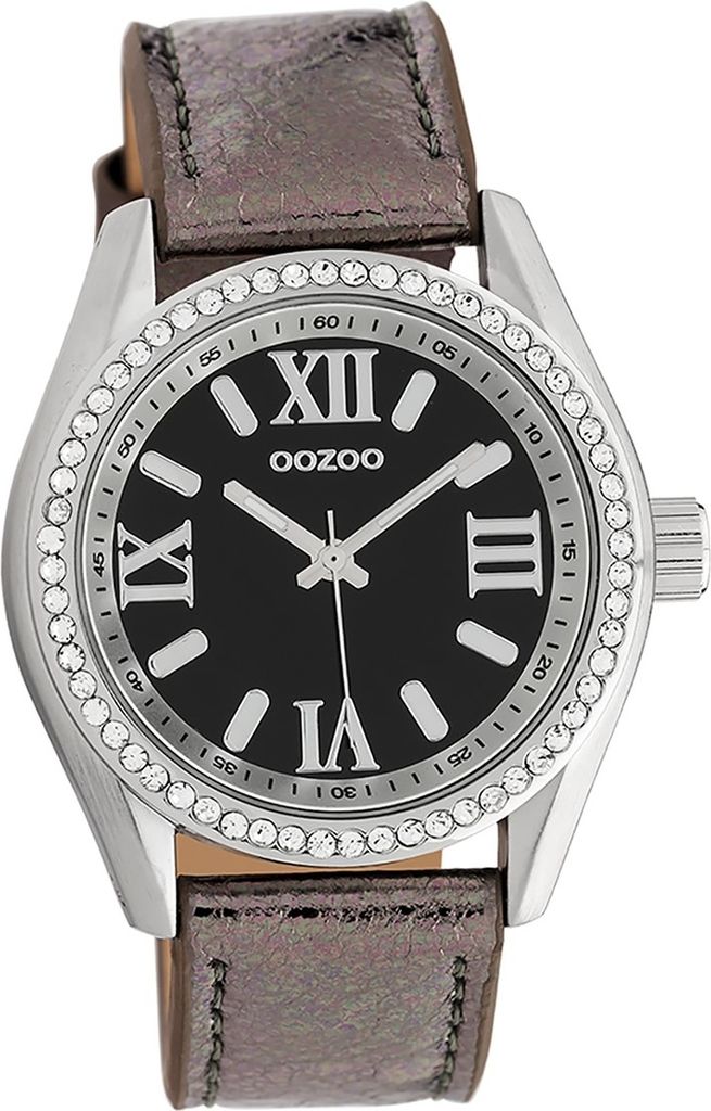 Oozoo Leder Damen Uhr Analog Quarzuhr Armband braun Timepieces D2UOC10267