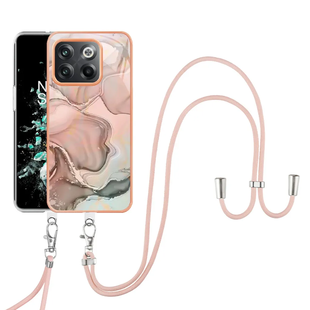 Custodia OnePlus 10T Ace Pro con Cinturino Crema - Protezione Chic