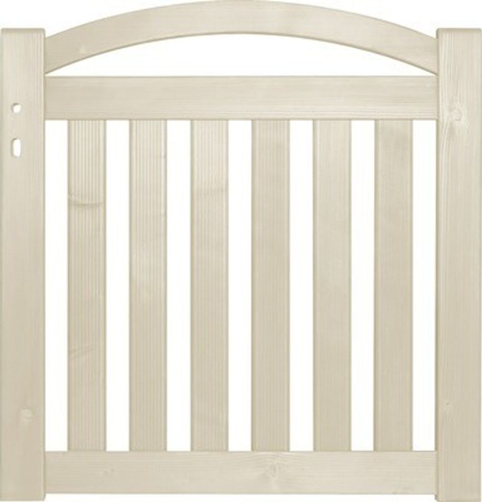 Einzeltor Konsta Mino mit Schloßfräsung 98 x 100 cm cremeweiß