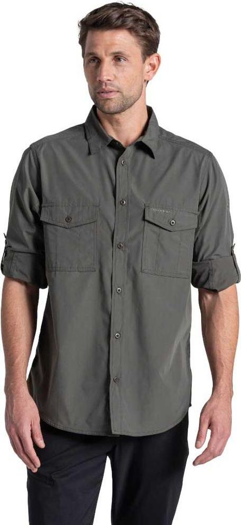 Craghoppers Kiwi Ii Langarmhemd Grau S Herren Grau S