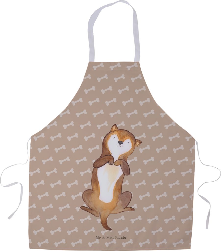 Mr. & Mrs. Panda Kochschürze Hund Streicheln - Hundeglück - Geschenk, Küchenzubehör, Hundespruch, Süß, Kraulen, Latzschürze, Sprüche, Kelln...