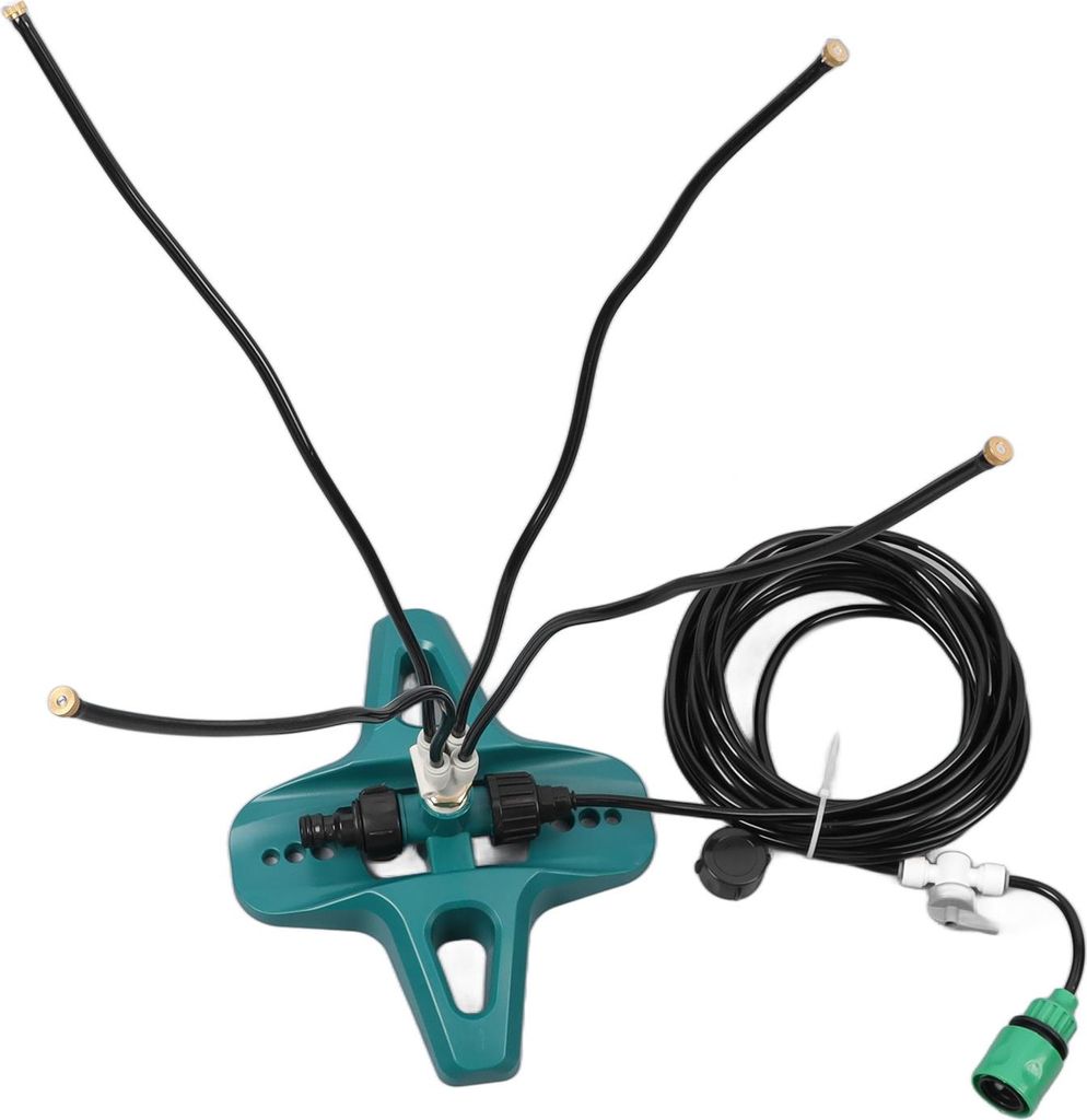 Standing Misting Cooling System 8 Meter Line US Standard Thread Standing Misters for Backyard Pool Pet Cooling