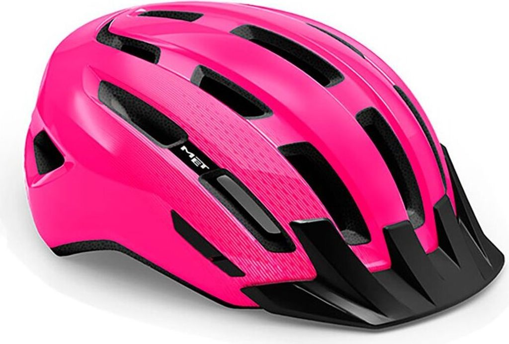 Kask rowerowy MET DOWNTOWN, błyszczący róż, rozmiar S/M Zdjęcie produktu 