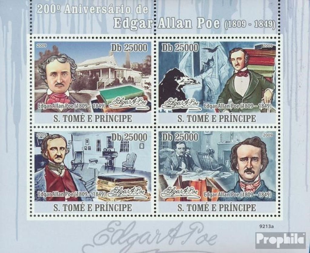 Briefmarken Sao Tome e Principe 2009 Mi 3869-3872 Kleinbogen (kompl.Ausg.) postfrisch Geburtstage von Persönlichkeiten