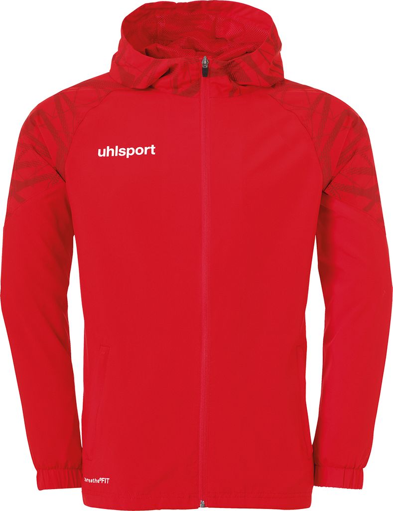 uhlsport Kapuzenjacke GOAL 25 EVO WOVEN HOOD JACKET Children 1002217_02 rot/weiß 128