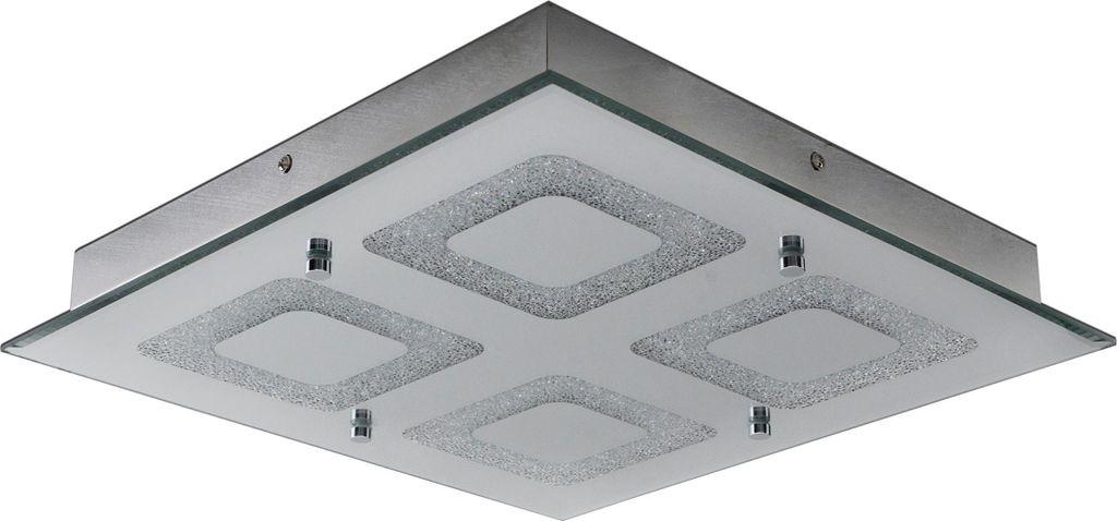 Näve LED Deckenleuchte "Mirror" - Material: Metallspiegel mit Kristallen - Farbe: chrome; 1223942