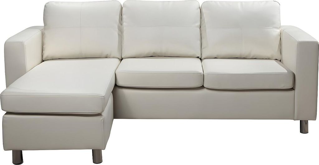 Doppelseitiges Ecksofa ACKLEY aus  - Farbe elfenbein Produktbild 
