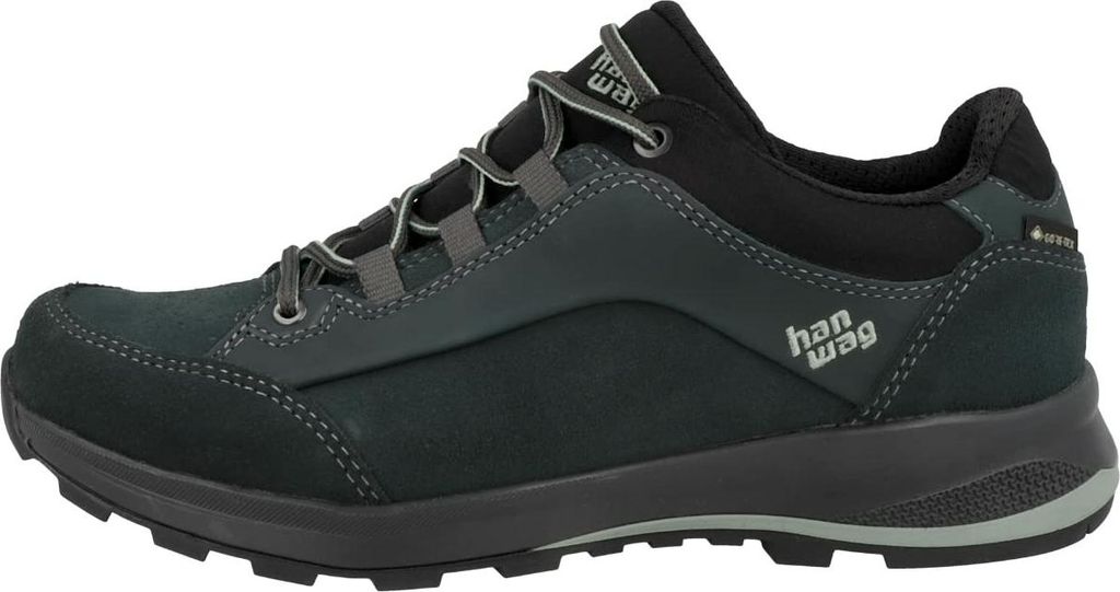 Hanwag Damen Trekkingstiefel Banks Low Lady GTX 33829-5.5, 33829-6, 33829-6.5, 33829-7, 33829-7.5 HAN-203501 Petrol/Mint 5.5