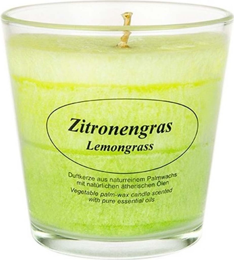 Duftkerze Zitronengras im Glas