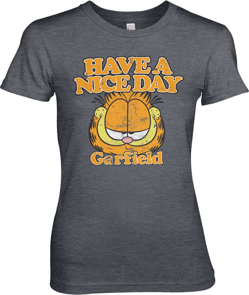 Garfield - Have A Nice Day Girly Tee - XX-Large - DarkHeather
