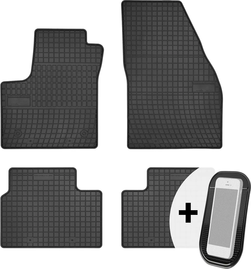 Set 4 Tappetini Gomma Su Misura per Opel Ampera 2012-2014 - Qualità Top