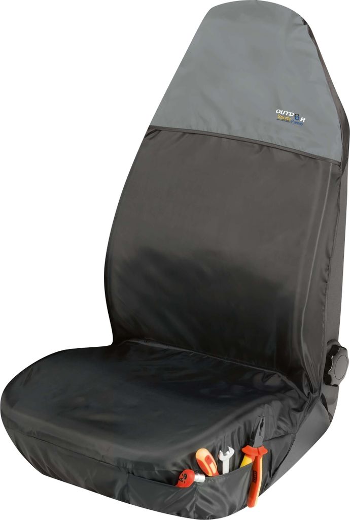 Walser Autositzbezug Outdoor Sports für Vordersitz 1-teilig grau, 12067