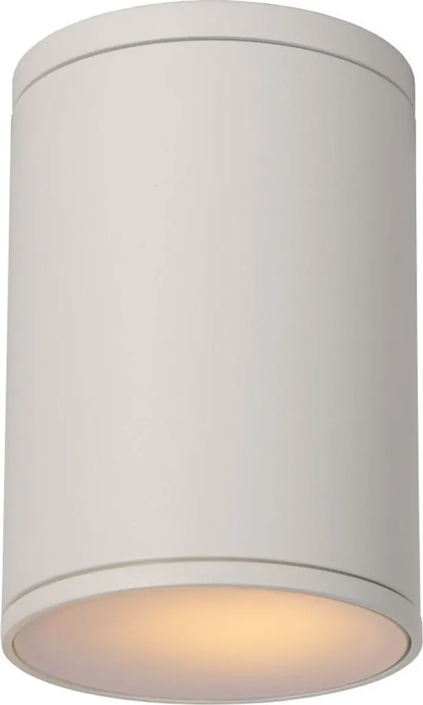 Spot de Plafond Cylindrique Tubix Lucide Blanc E27 11W Luminaire de Salon