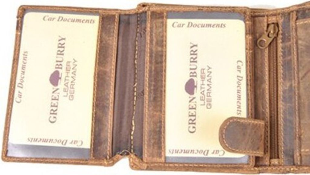 Greenburry Vintage Herren RFID Leder Geldbörse Geldbeutel Produktbild 37