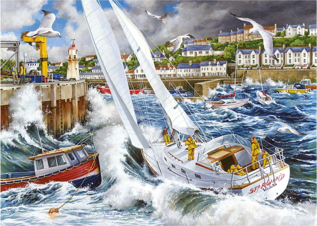 House of Puzzles Puzzle Storm Chased 500 Teile Landschaft