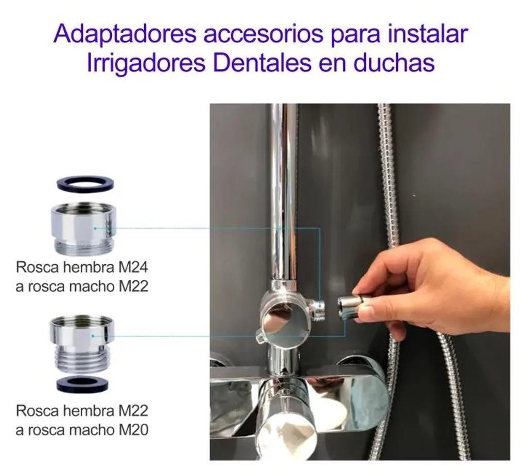 Hydropulseur Dentaire sans Batterie avec Jet d'Eau Illimité Blanc - 10