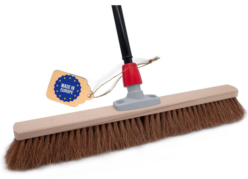 Novaliv Kokosbesen 60 cm mit Teleskopstiel Kokosborsten Produktbild 